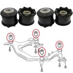4 silentbloc berceau avant audi a4 a6 passat