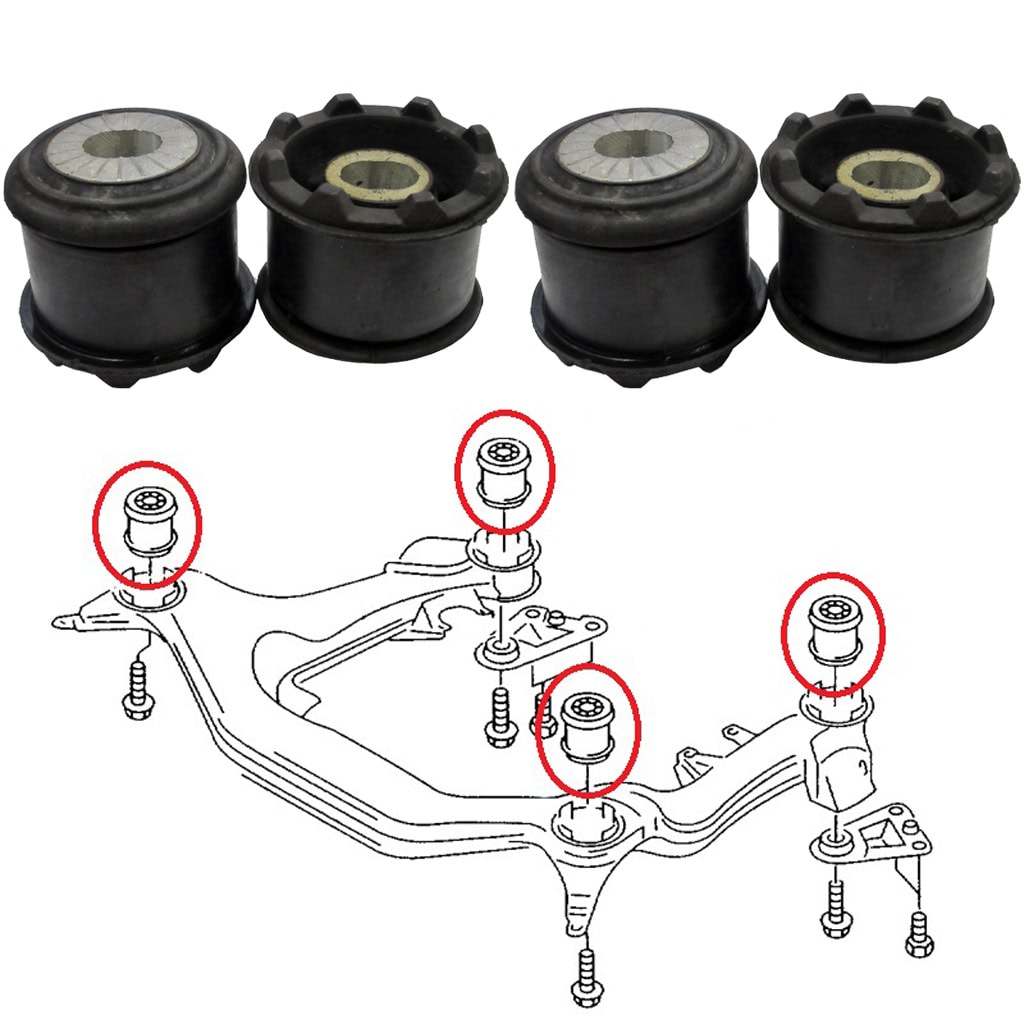 4 silentbloc berceau avant audi a4 a6 passat
