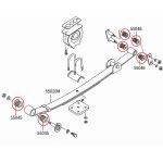 rear leaf spring bushes vanette