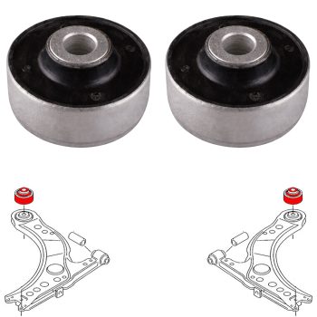 Silentblocs renforcés des bras avant, Audi A1/A3, Seat Ibizia/Leon/Toledo, Skoda Citigo/Fabia/Octavia/Rapid, VW Bora/Golf IV/Polo V Ø60mm