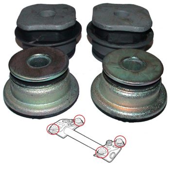 Silentblocs de berceau arrière Punto 176