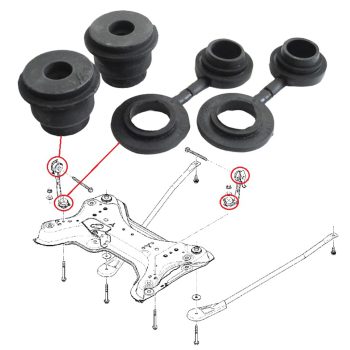 Kit silentblocs berceau moteur, Renault Trafic, Laguna II, Primastar, Vivaro