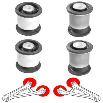 Kit silentblocs des bras arrières pour Audi Q7, Cayenne, Touareg