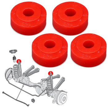Silentblocs des amortisseurs avant, Cherokee XJ, Grand Cherokee ZJ, Comanche, Wagoneer