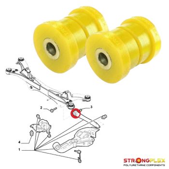 Boccole in poliuretano per 2 bracci inferiori posteriori Alfa 159, Brera, Spider