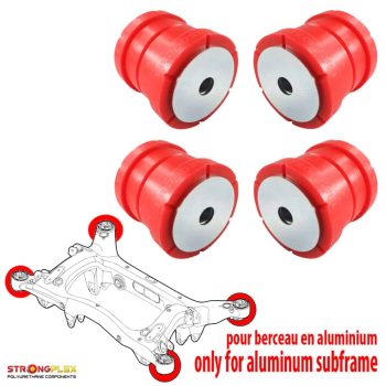 Boccole della traversa posteriore in alluminio, Giulia, Stelvio