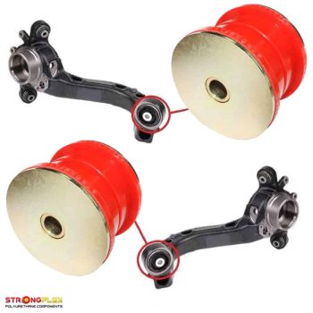 Kit completo, 2 Silent Block in poliuretano per la riparazione dei bracci di collegamento posteriori
