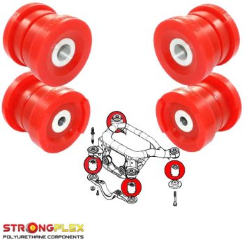 Silentblocs polyuréthane du berceau arrière, BMW Serie 3 E46, Z4, X3