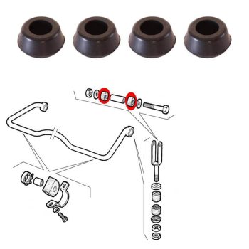 Boccole per tiranti stabilizzatori per Alfa Romeo Giuletta, Alfetta, 90, 75