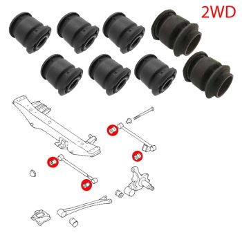 Silentblocs des 4 bras arrières, Subaru 2WD Impreza, 2WD Legacy