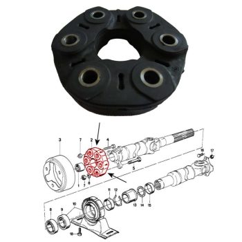 Junta del eje longitudinal BMW E28, E30, E32, E34, E36, E38, E39, E46, E53, Z3