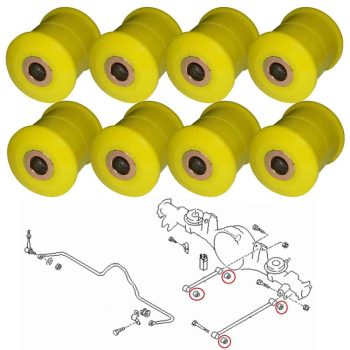 Boccole tiranti posteriori in poliuretano SPORT Nissan Terrano, Patrol, Vanette