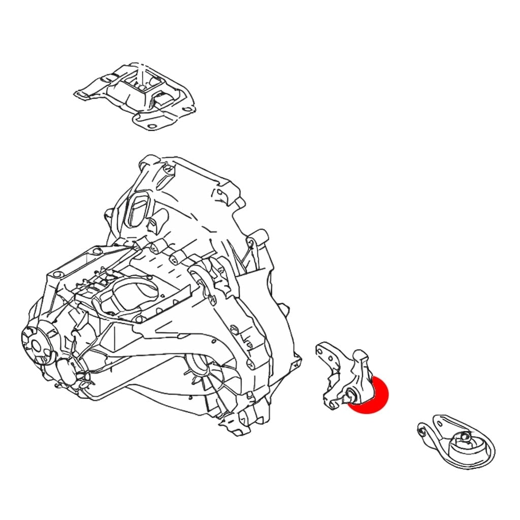 Silentbloc para soporte de caja de cambios, Ford C-Max, Focus, Volvo ...