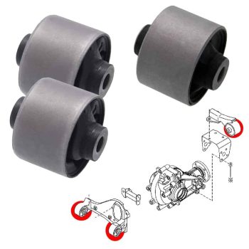 Kit de 3 silentblocks de soporte diferencial, Terios