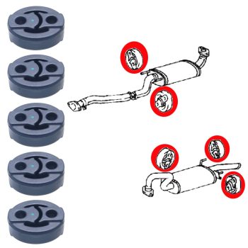 kit colliers des supports échappement pour Qashqai﻿, X-Trail, Koleos