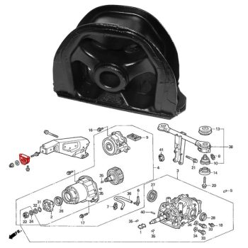Supporto differenziale per Honda HR-V