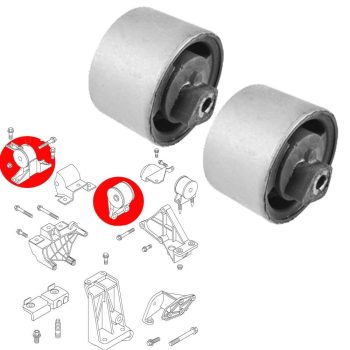 Silentblocs des supports moteur gauche,droit Opel Agila A