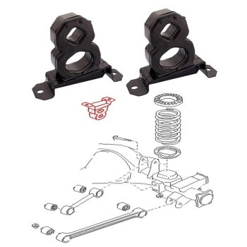 Topes de amortiguador trasero, Pathfinder WD21, Terrano I, Terrano II