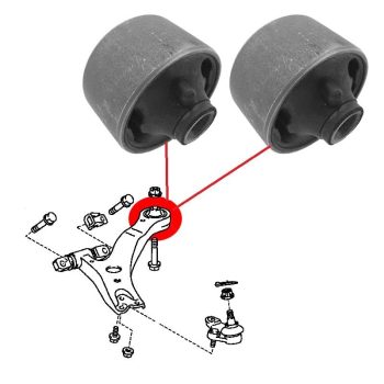 Boccole per i quadrilateri delle sospensioni anteriori per Lexus ES240, ES300, RX300