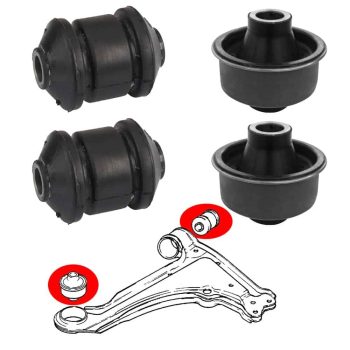 Kit silentblocs des bras inférieurs avant pour Vectra A, Astra F, Calibra