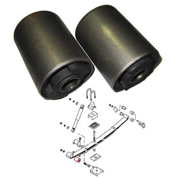 Silentblocs des ressorts à lames arrière L400, Hyundai H1