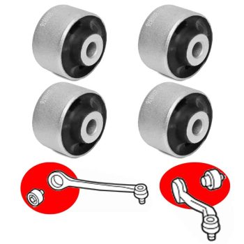 Silentblocs pour 4 bras supérieurs avant pour Audi A4, A5, A6, A8, Porsche Macan, VW Phaeton, Passat