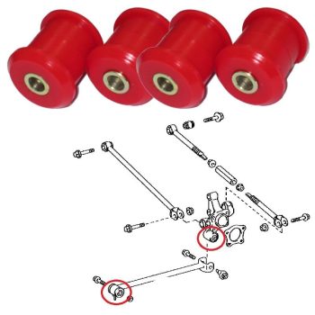 Boccole fuselli posteriori/bracci in poliuretano Hyundai, Lexus, Toyota
