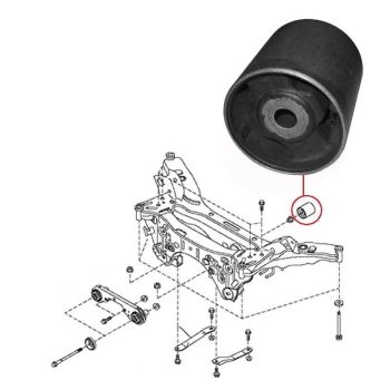 Rear differential mount bush Qashqai, X-Trail T31/T32