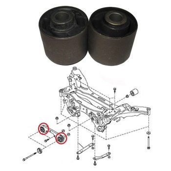Silentblocks para soporte diferencial trasero, Qashqai, Juke, Murano, Serena, X-Trail, Koleos