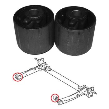 Silentblocs corps d'essieu arrière, Starlet, Corolla 2, Paseo