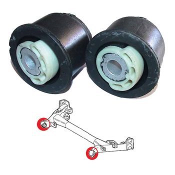 Silentblocs du corps d'essieu arriére Fiat 500, Panda, Punto, Lancia Musa