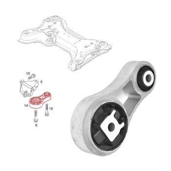 Support moteur arrière pour Renault Trafic II, Vivaro, Primastar