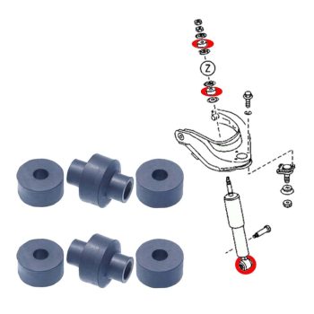 Kit Silentblock para dos amortiguadores delanteros, Ford Ranger, Everest, Mazda BT-50