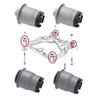 Bujes puente delantero para Murano Z51, Elgrand E52, Altima