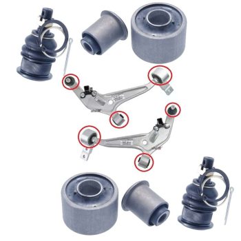 kit silentblocs et rotules des deux bras inférieur avant pour X-TRAIL T30