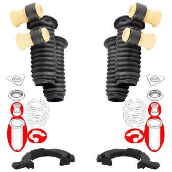 Kit amortiguadores delanteros, fuelles y pastillas, X-Trail T32