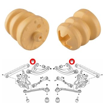 Topes brazos superior traseros, Peugeot 407