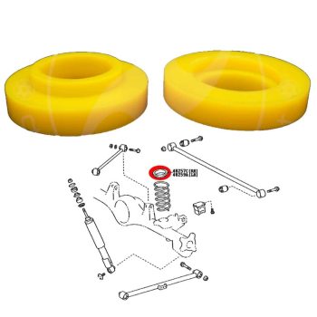 Calzos de muelle traseros, Toyota Land Cruiser Prado 150