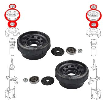 Distanzstücke und Lager der vorderen Stoßdämpfer,Talento, NV300, Primastar, Vivaro, Trafic II/III