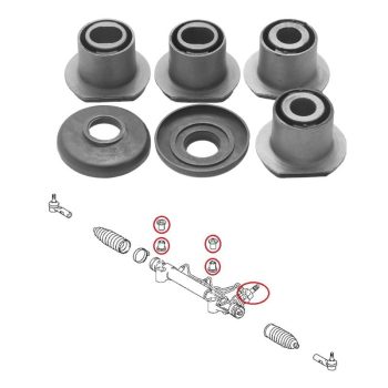 Silentblocs de crémaillère de direction, Hilux