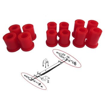 Kit completo silentblock de poliuretano para ballestas L200/L300/Pajero I