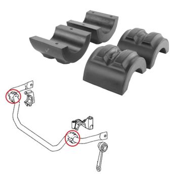Silentblocs de barre stabilisatrice avant pour Mercedes CLS 219, E 211