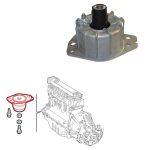 Motorhalterung vorne für Alfa 145,146,147,156, Fiat Bravo, Marea, Multipla, Lancia Lybra