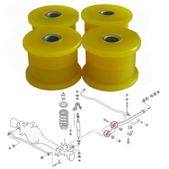 Nissan Patrol GR Y60 Y61 boccole per bracci anteriori in poliuretano