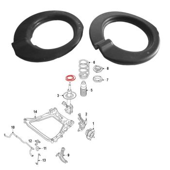 Entretoises des ressorts de suspension, Koleos, Juke, Qashqai, X-Trail T31