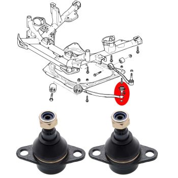Rótulas delanteras del brazo inferior, BMW X5 E53
