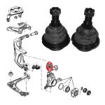 Giunti sferici superiori della sospensione anteriore, Peugeot 407, 508, Citroen C5/C6