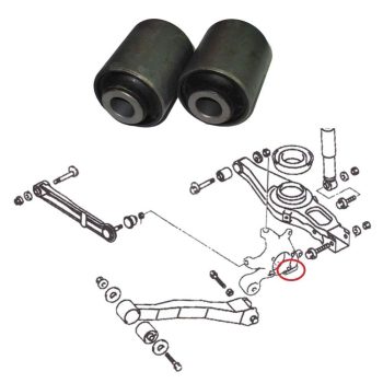 Silentblocs des fusées arrières, Pajero III, IV