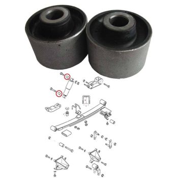 Boccole per ammortizzatori posteriori Ford Transit