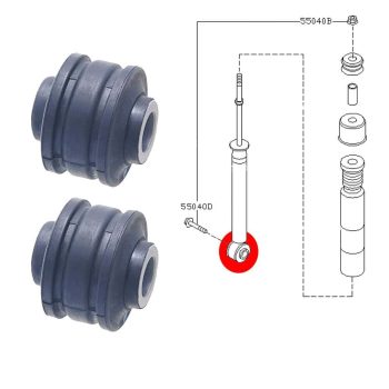 Hinterer Stoßdämpferbuchsen für Nissan Note, Micra, Mazda 6